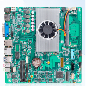 N100 N300主板迷你ITX双网口6串工业控制触摸收银 广告一体机